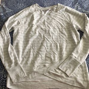 Athleta striped sweatshirt size m